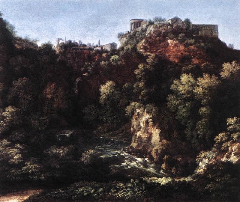 DUGHET, Gaspard View of Tivoli df11g France oil painting art